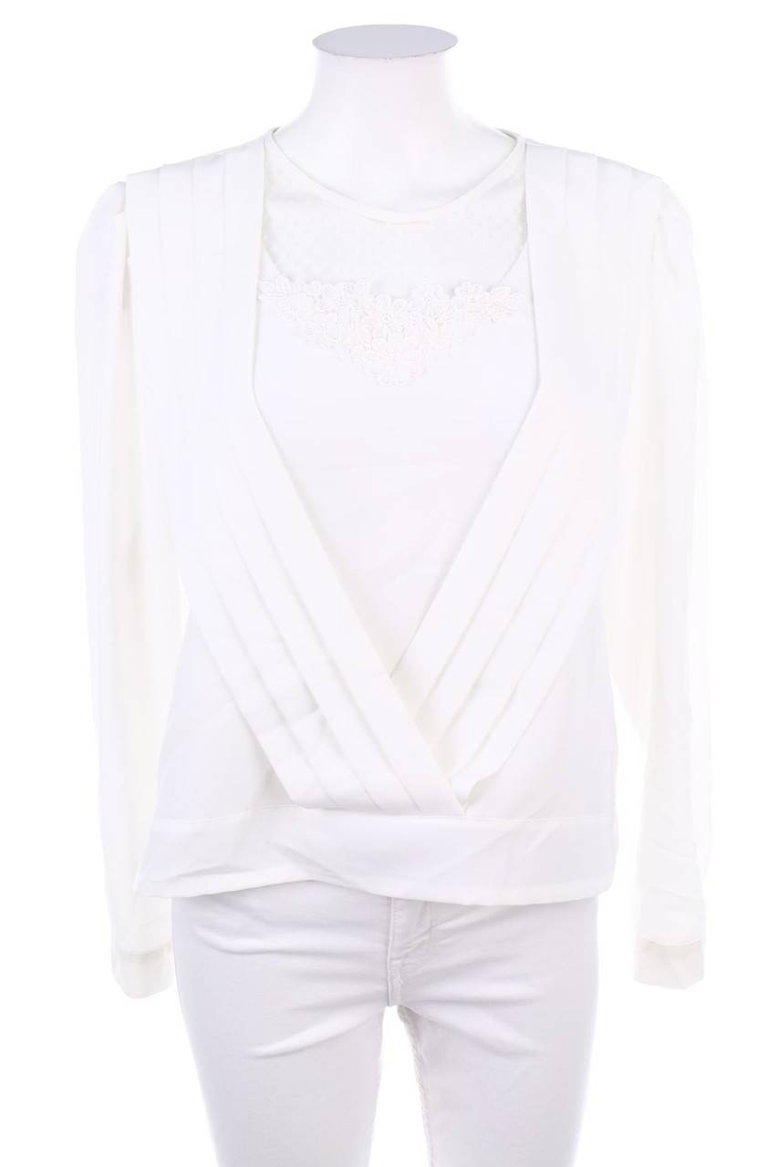 Carou Chris B. Bluse mit Spitzen-Einsatz