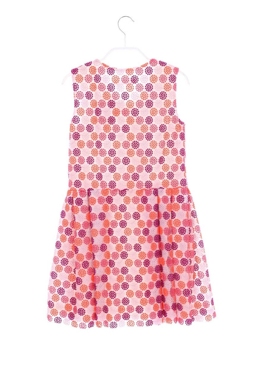 Carou Christian Dior Mesh-Kleid Mit Stickereien