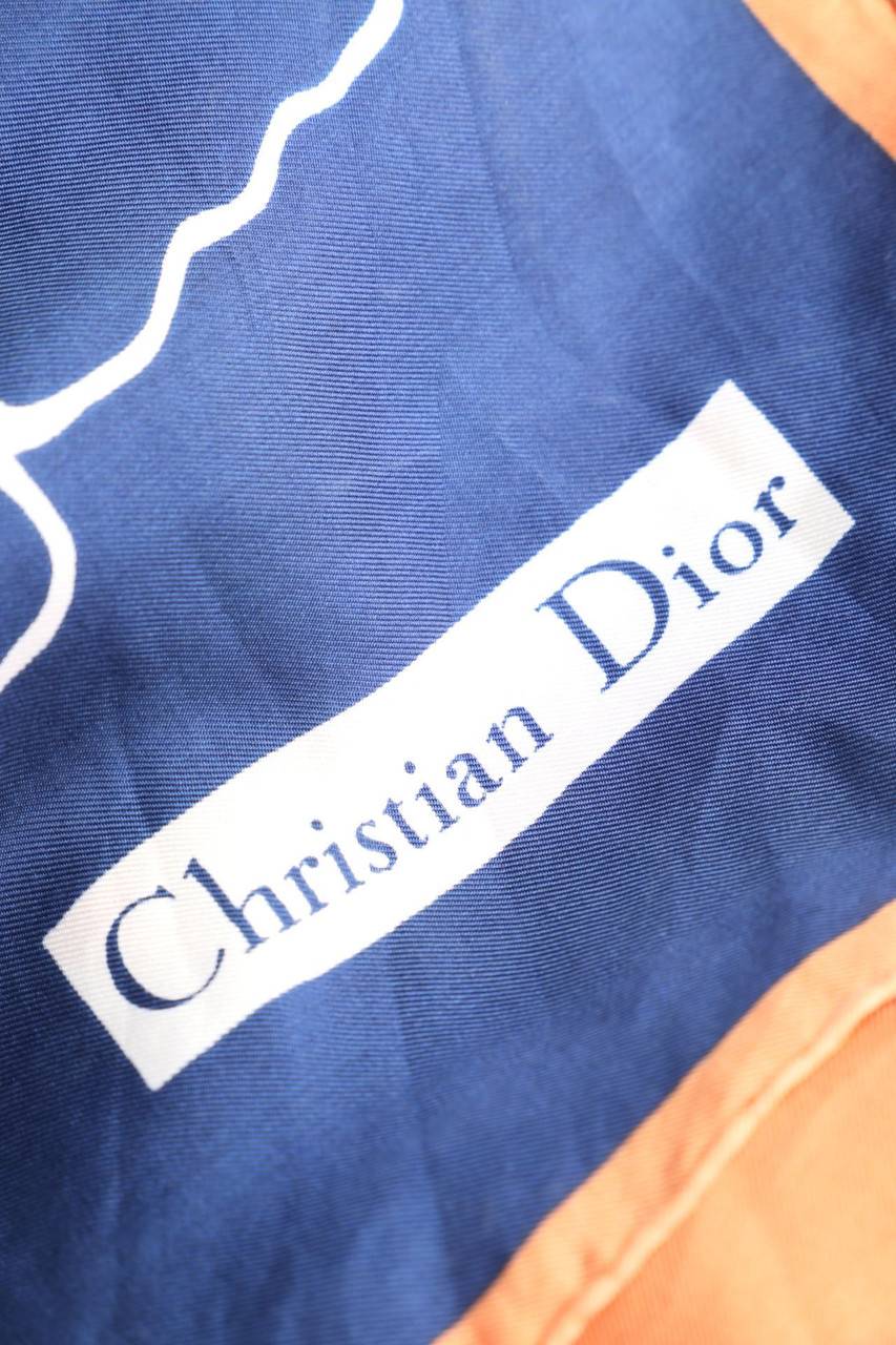 Carou Christian Dior Vintage-Tuch Mit Blumen-Print