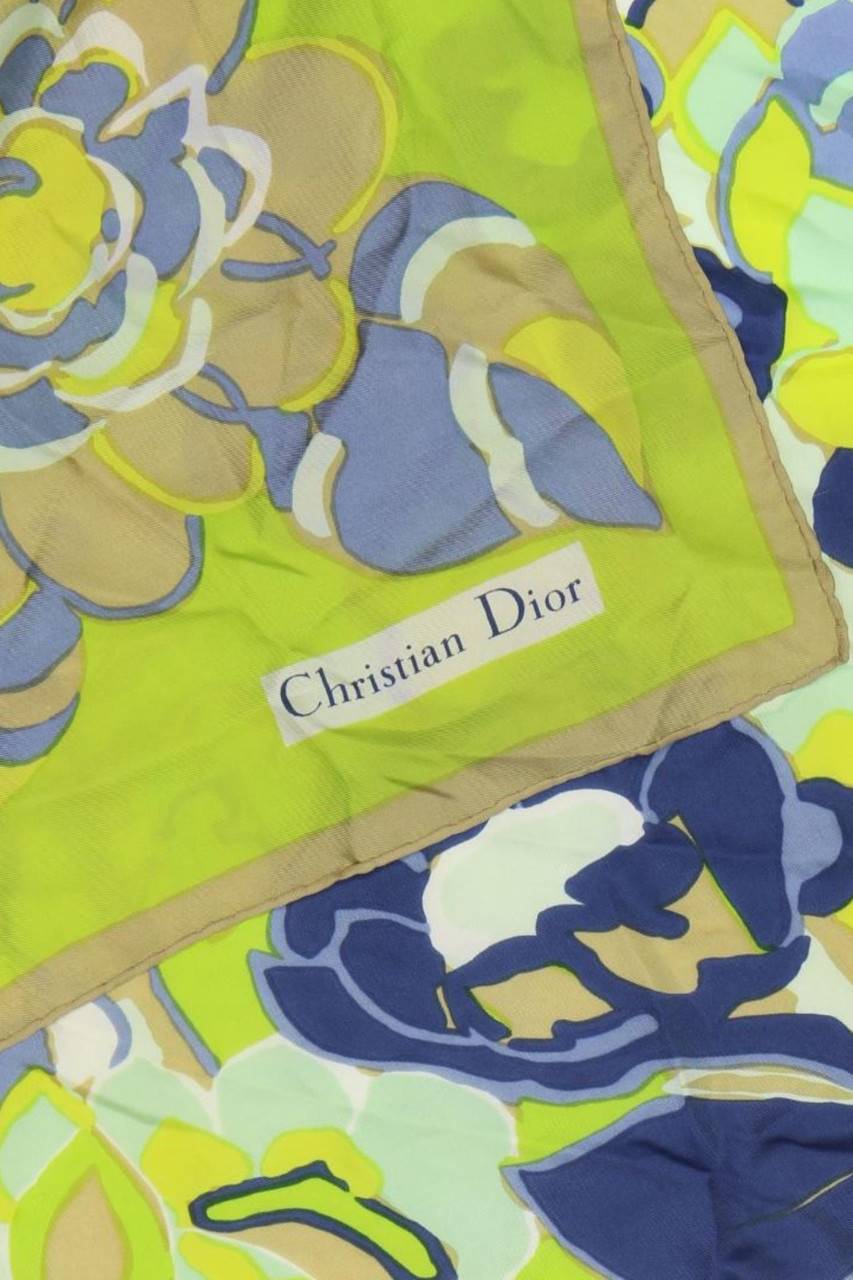 Carou Christian Dior Vintage-Tuch Mit Blumen-Print