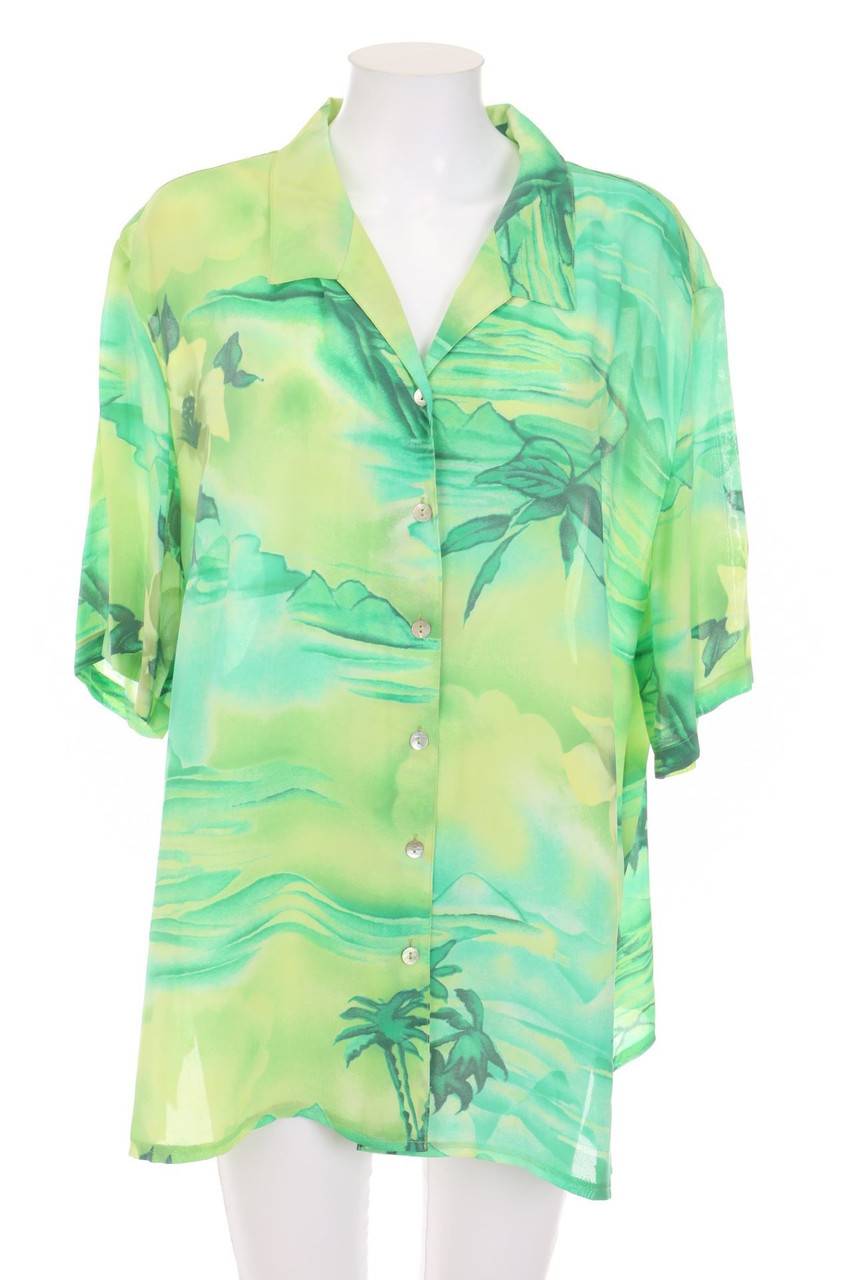 Carou Citylife Kurzarm-Bluse mit floralem Muster