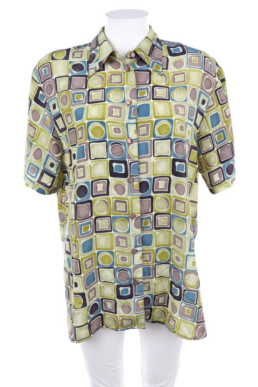 Carou Citylife Kurzarm-Bluse mit Print