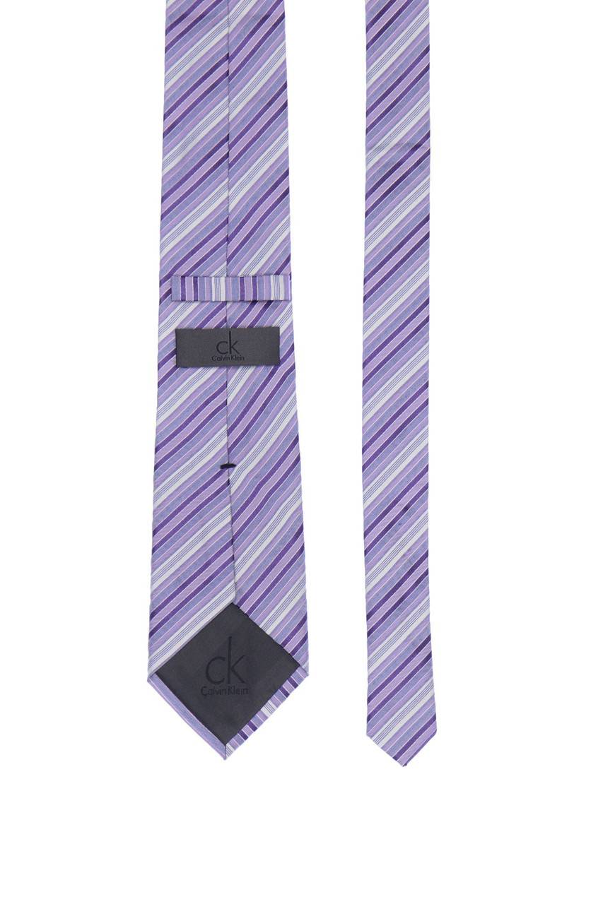 Carou CK Calvin Klein Seiden-Krawatte Mit Streifen