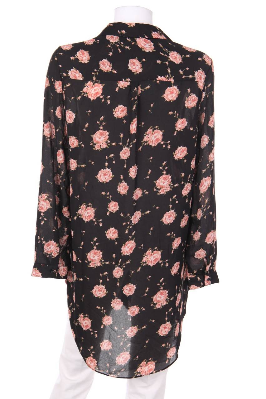 Carou COLLOSEUM Long-Hemd-Bluse Mit Blumen-Print