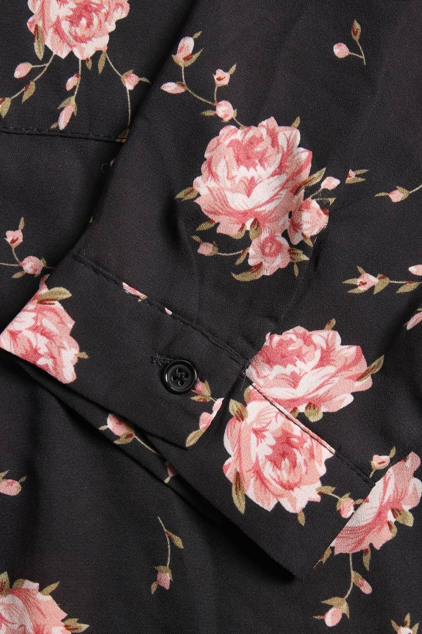 Carou COLLOSEUM Long-Hemd-Bluse Mit Blumen-Print