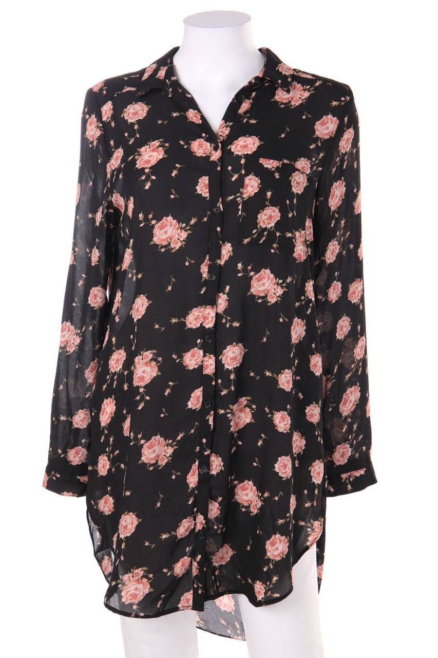 Carou COLLOSEUM Long-Hemd-Bluse mit Blumen-Print