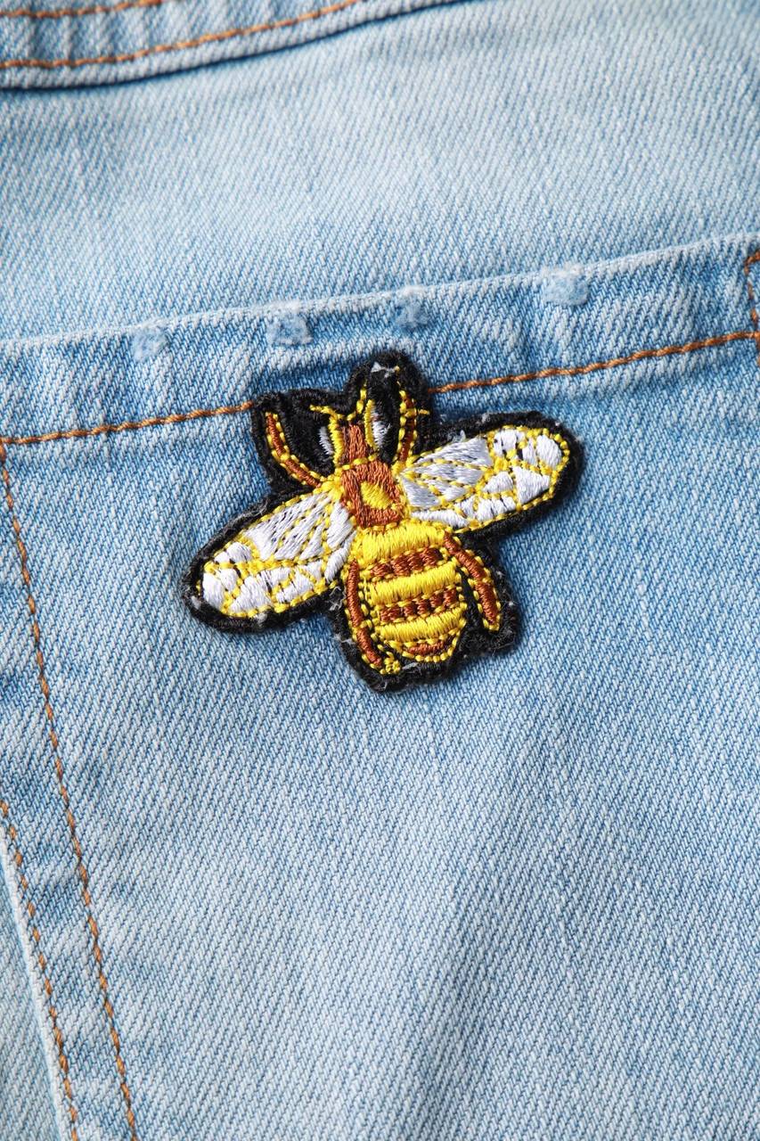 Carou Colorado Denim-Rock Mit Stickereien