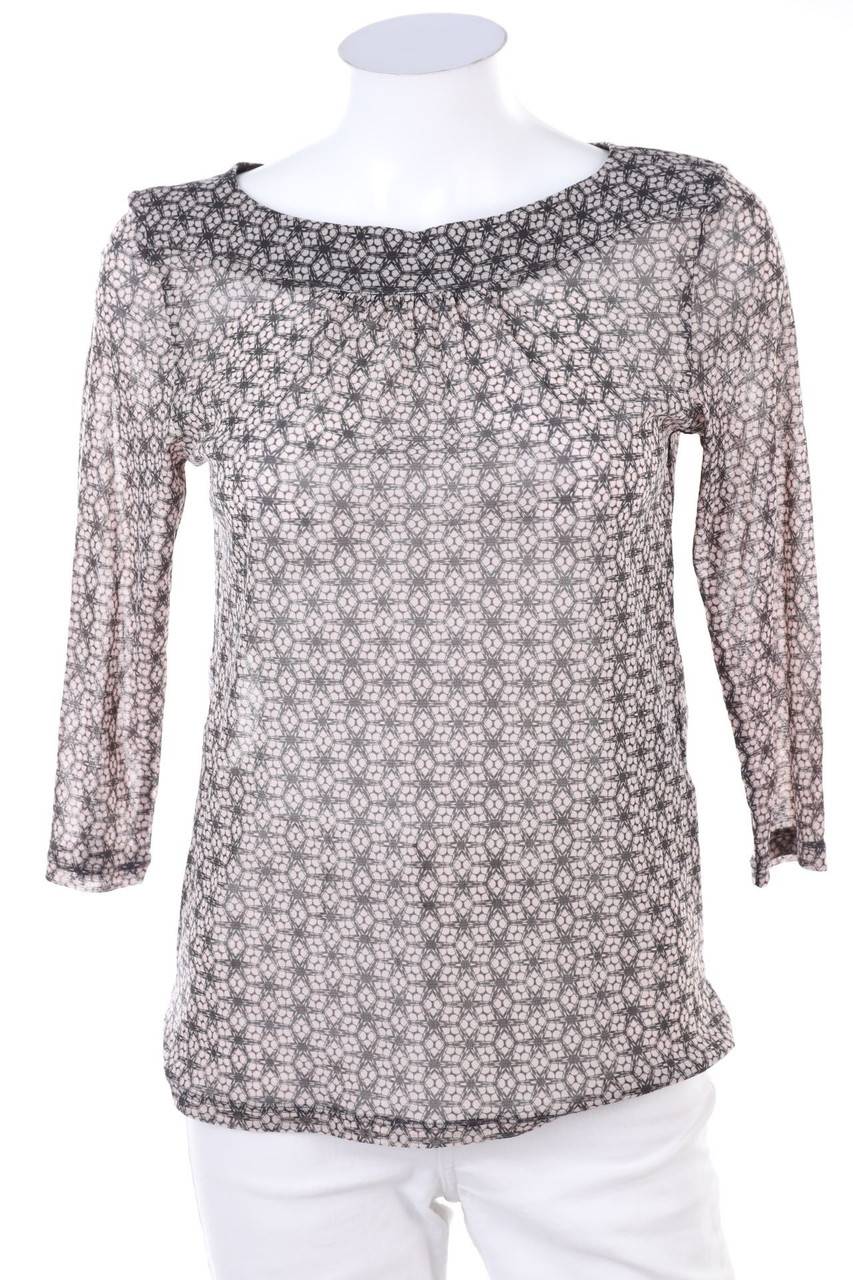 Carou comma 3/4-Arm-Shirt aus Mesh