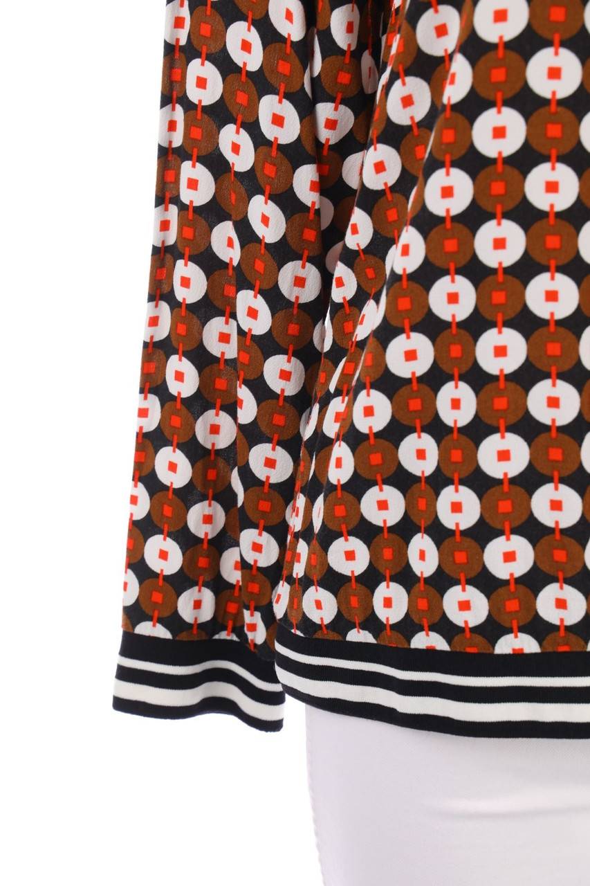 Carou Comma Bluse Mit Geo-Print