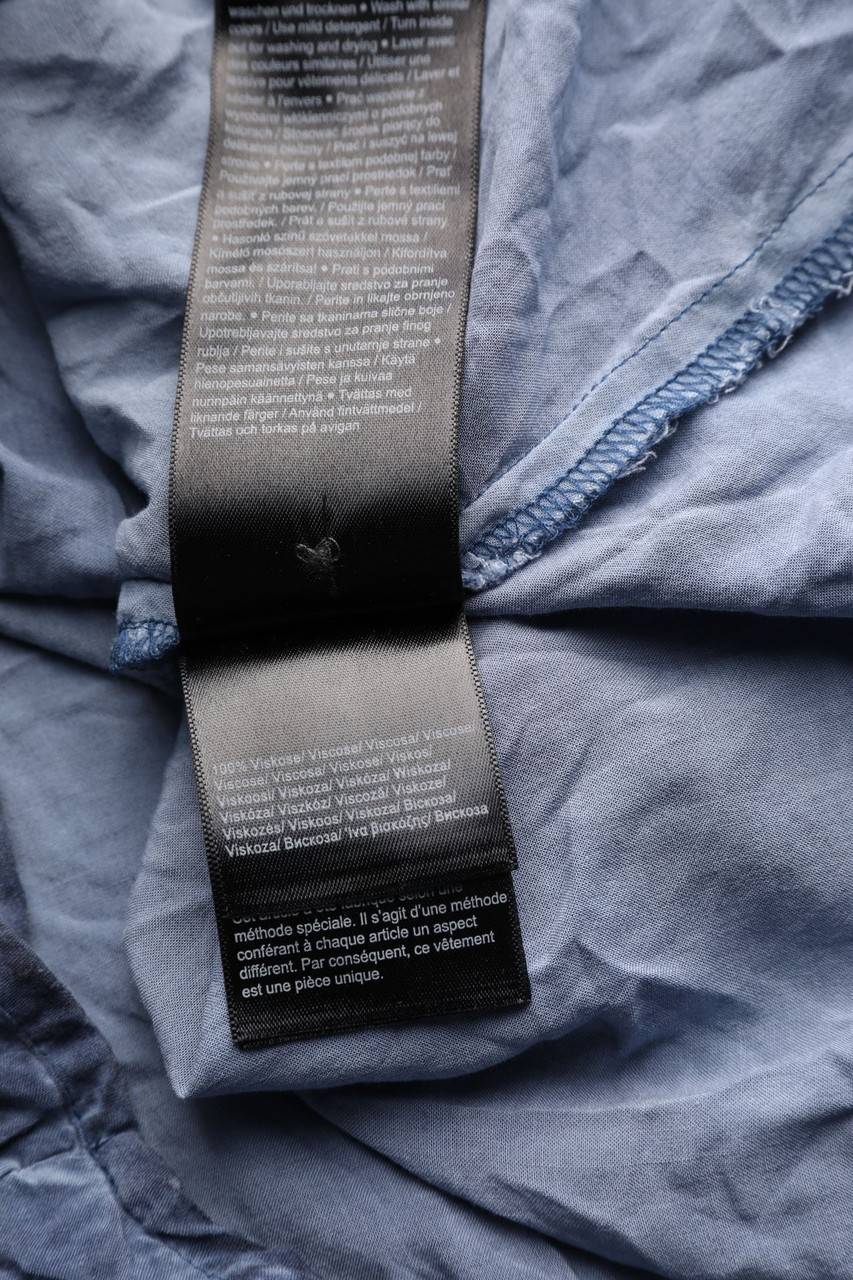 Carou Comma Garment Dyed-Bluse In Wickel-Optik