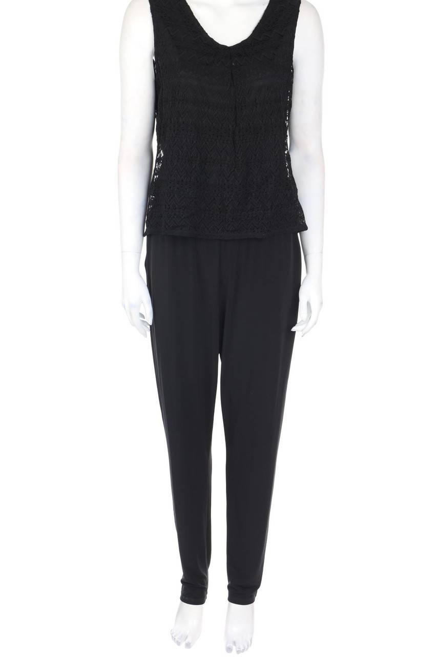 Carou comma Jumpsuit im Layer Look mit Spitze