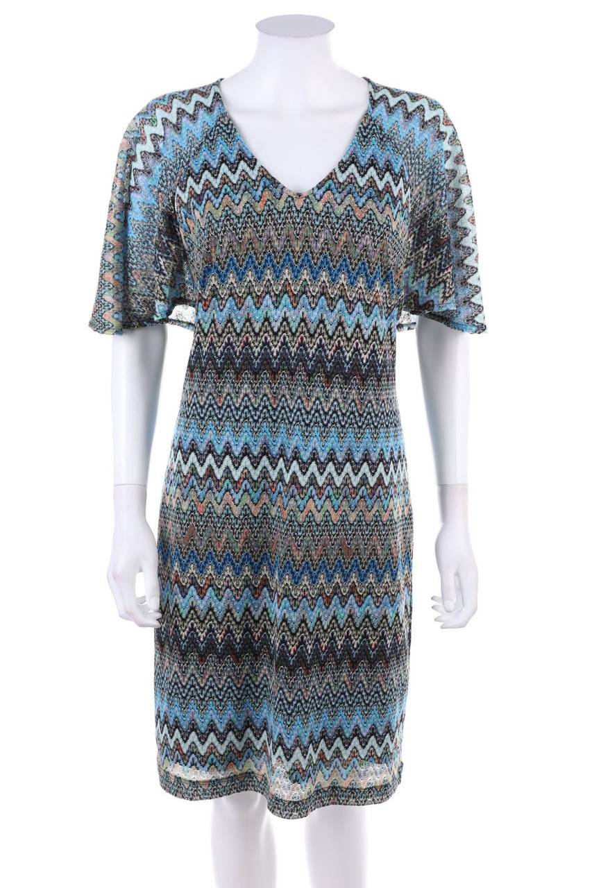 Carou comma Kleid mit Zickzack-Muster