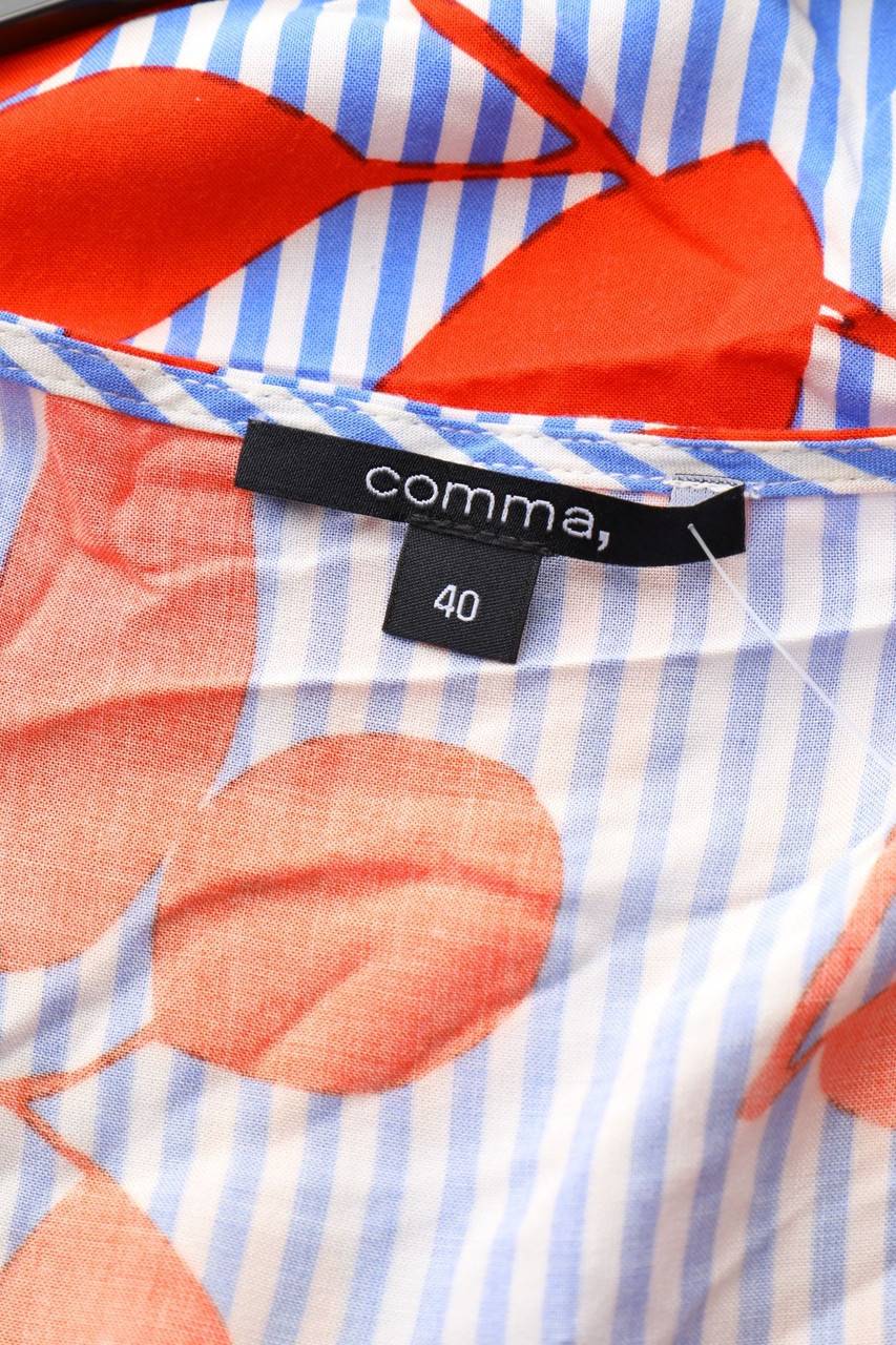 Carou Comma Kurzarm-Bluse Mit Print