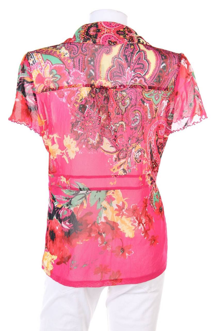 Carou Comma Kurzarm-Bluse Mit Print