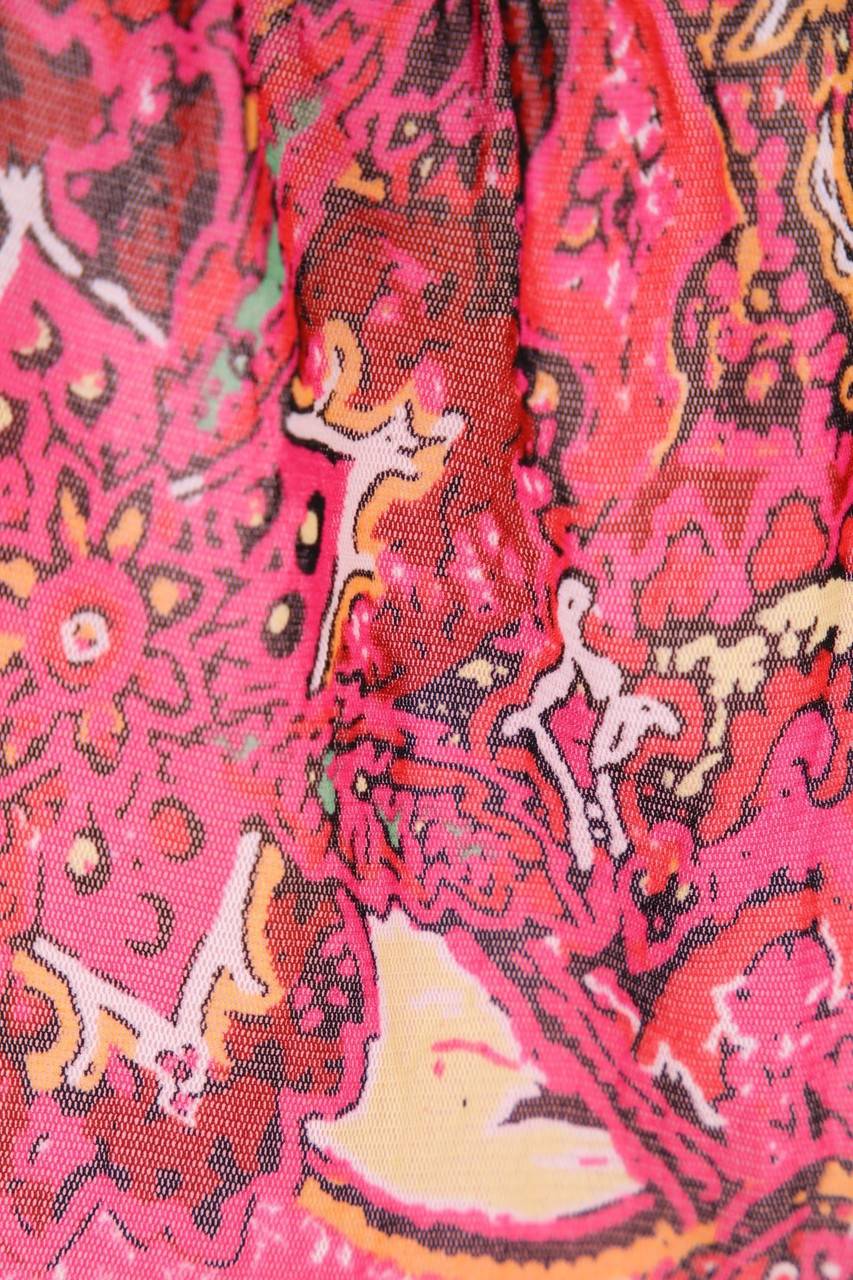 Carou Comma Kurzarm-Bluse Mit Print