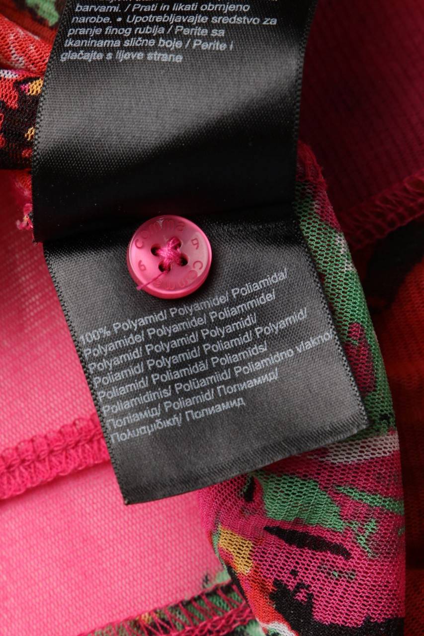 Carou Comma Kurzarm-Bluse Mit Print