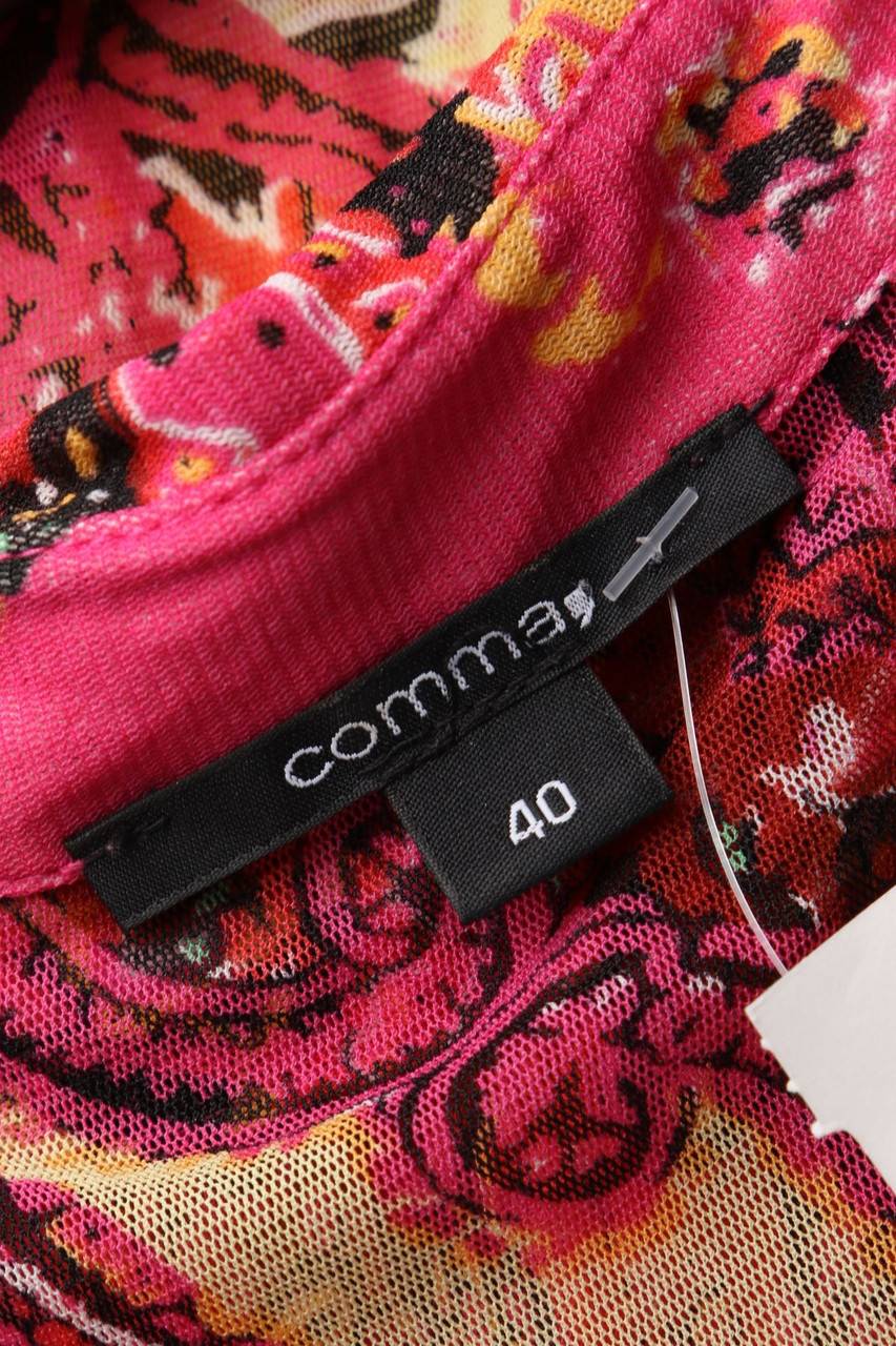Carou Comma Kurzarm-Bluse Mit Print