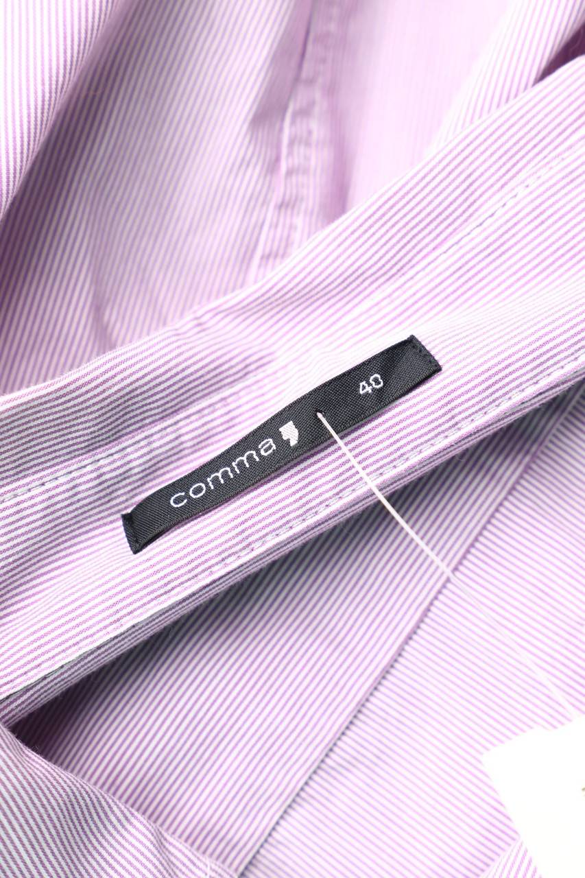 Carou Comma Kurzarm-Bluse Mit Streifen