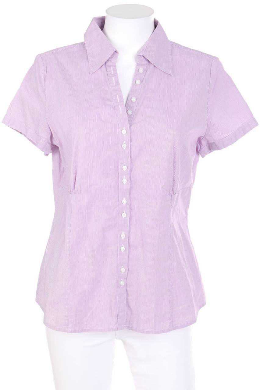 Carou comma Kurzarm-Bluse mit Streifen