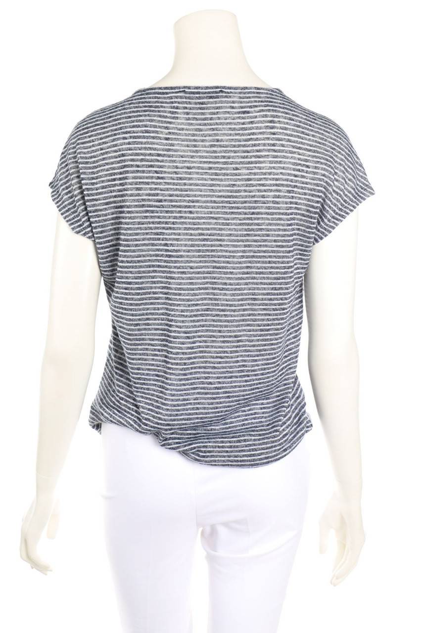Carou Comma Kurzarm-Shirt Mit Falten