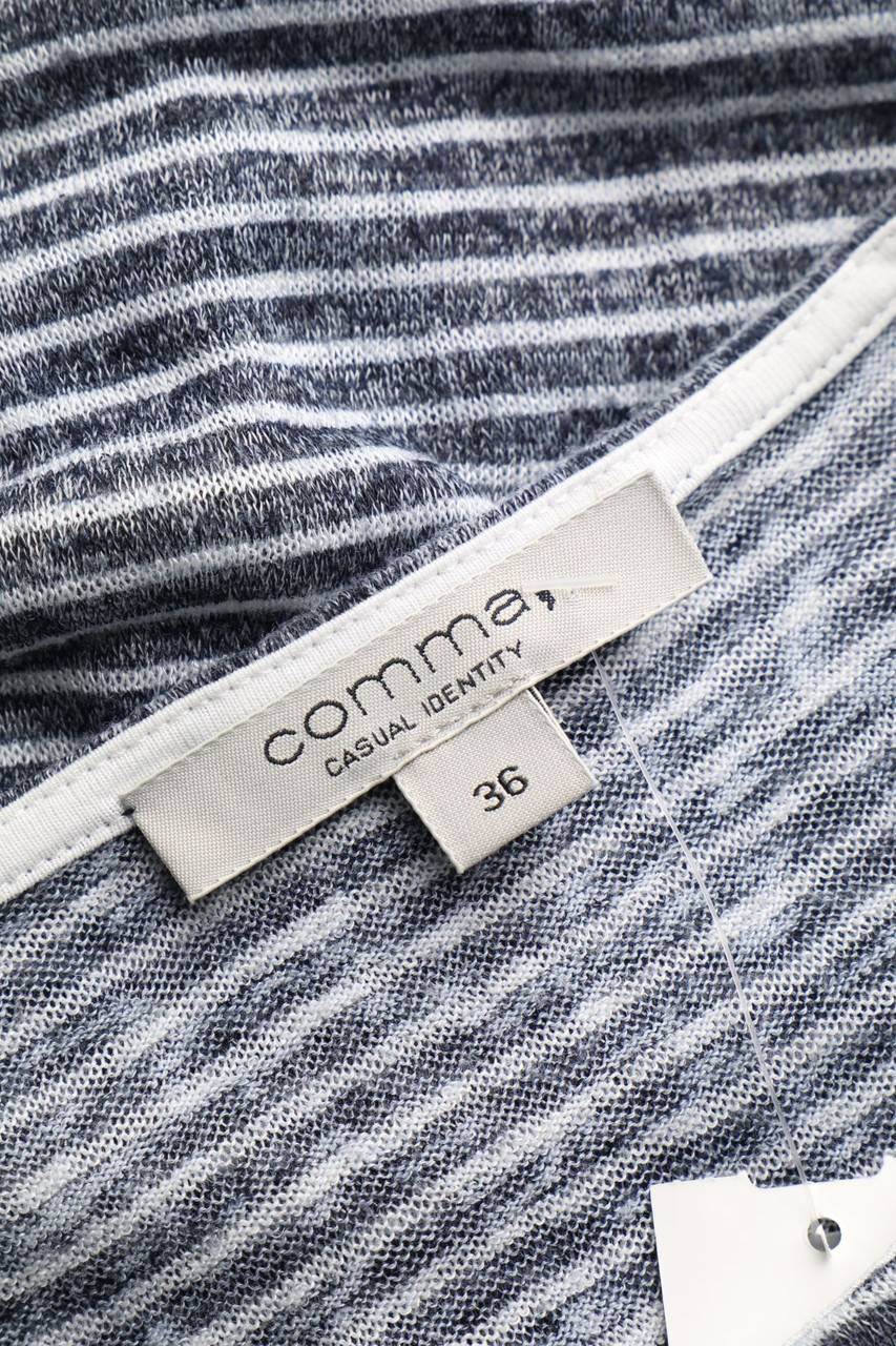 Carou Comma Kurzarm-Shirt Mit Falten