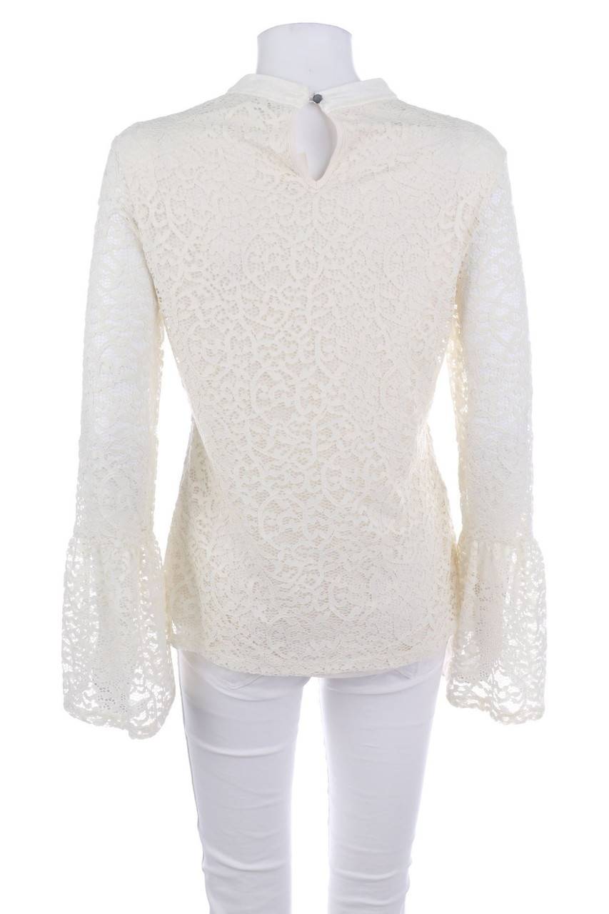 Carou Comma Spitzen-T-Shirt Mit Raffungen