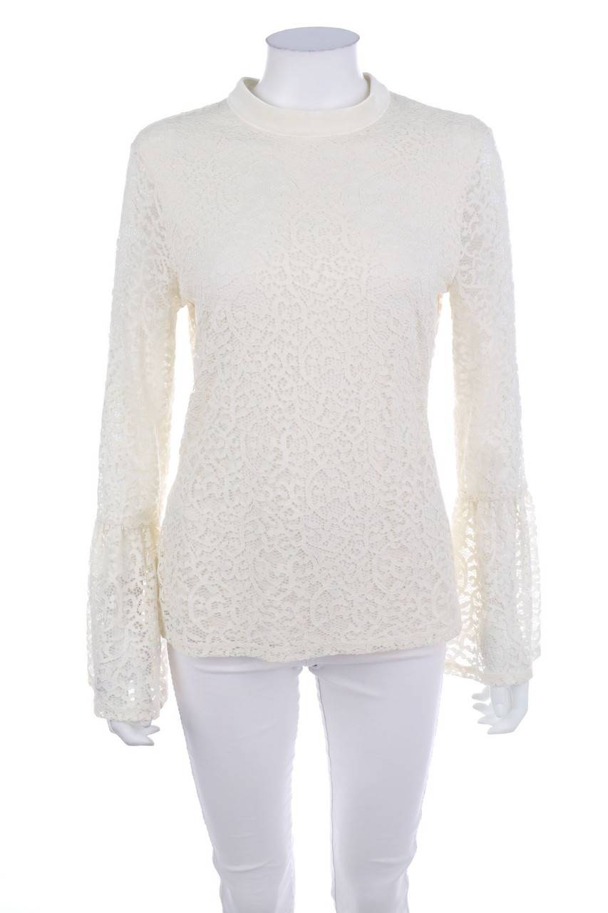 Carou comma Spitzen-T-Shirt mit Raffungen