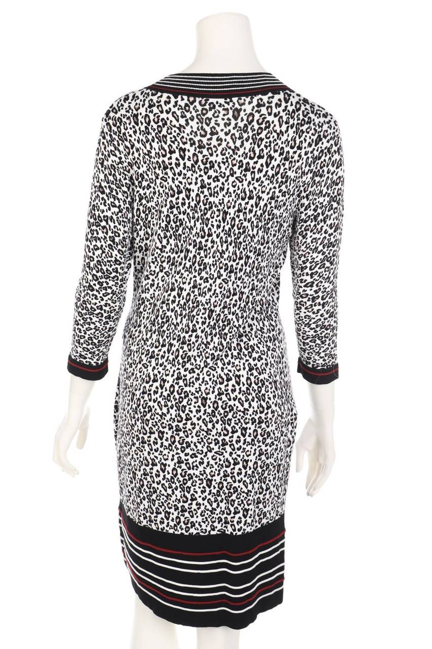 Carou Comma Strickkleid Mit Leo-Print