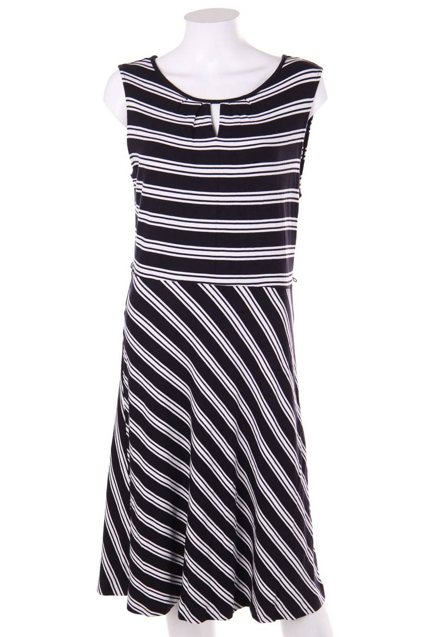 Carou comma Strickkleid mit Streifen