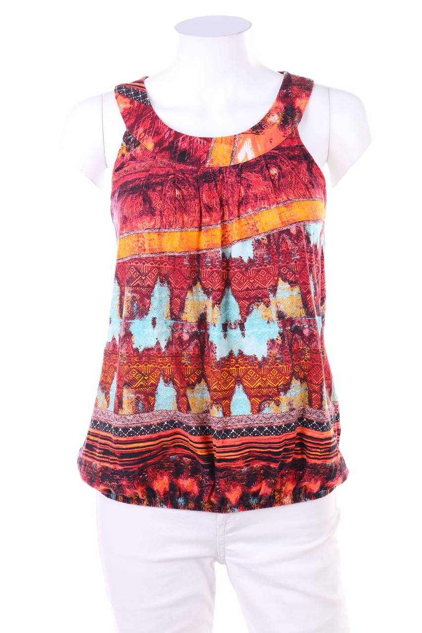 Carou comma Top mit Ethno-Print