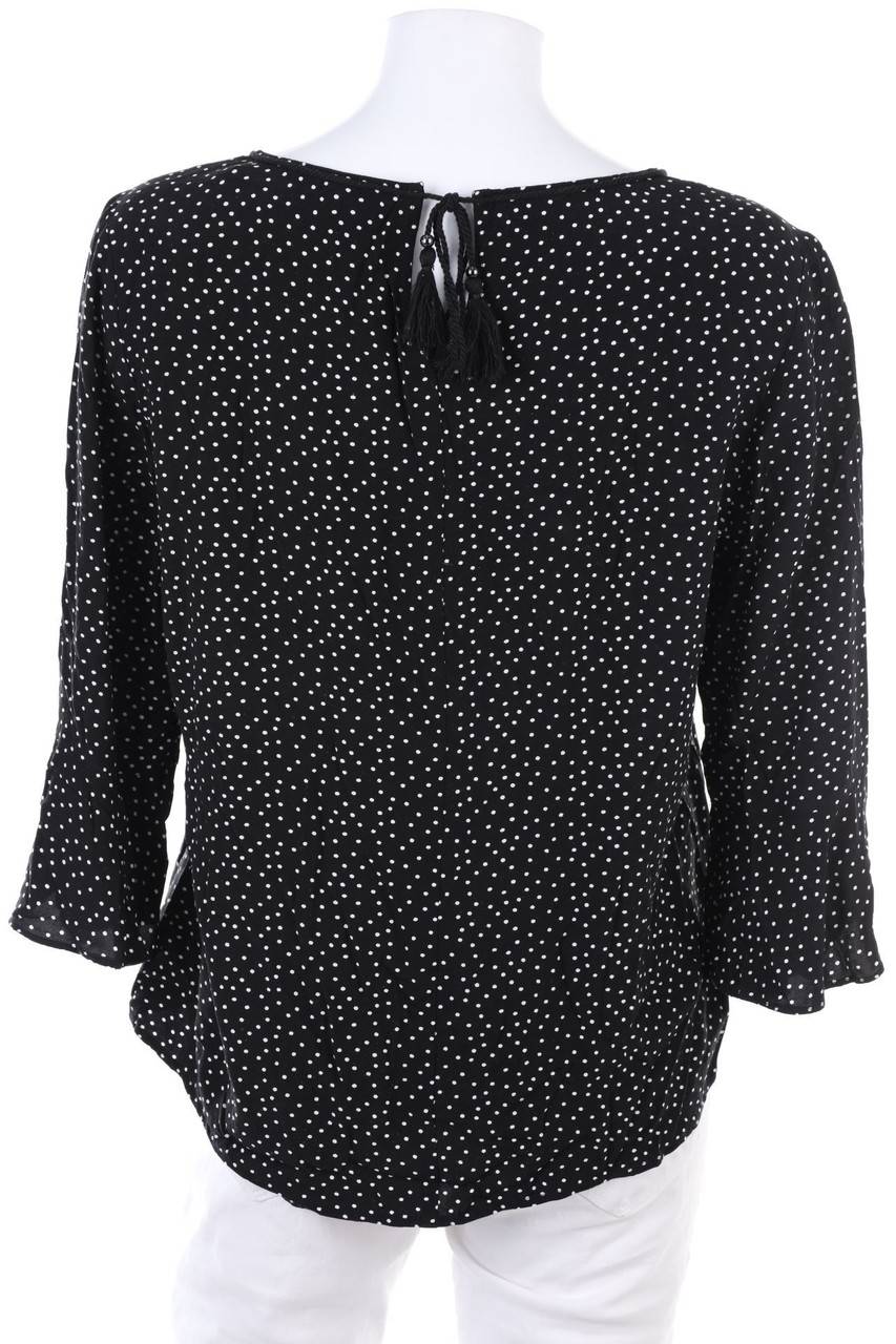 Carou Comma Volant-Bluse Mit Pünktchen