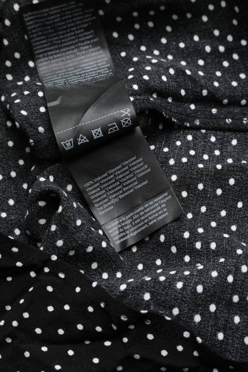 Carou Comma Volant-Bluse Mit Pünktchen