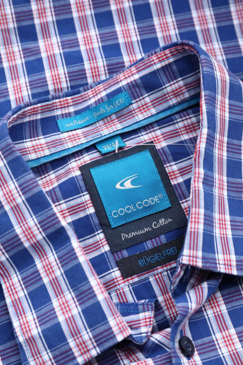 Carou COOL CODE Kurzarm-Hemd Mit Karo-Muster