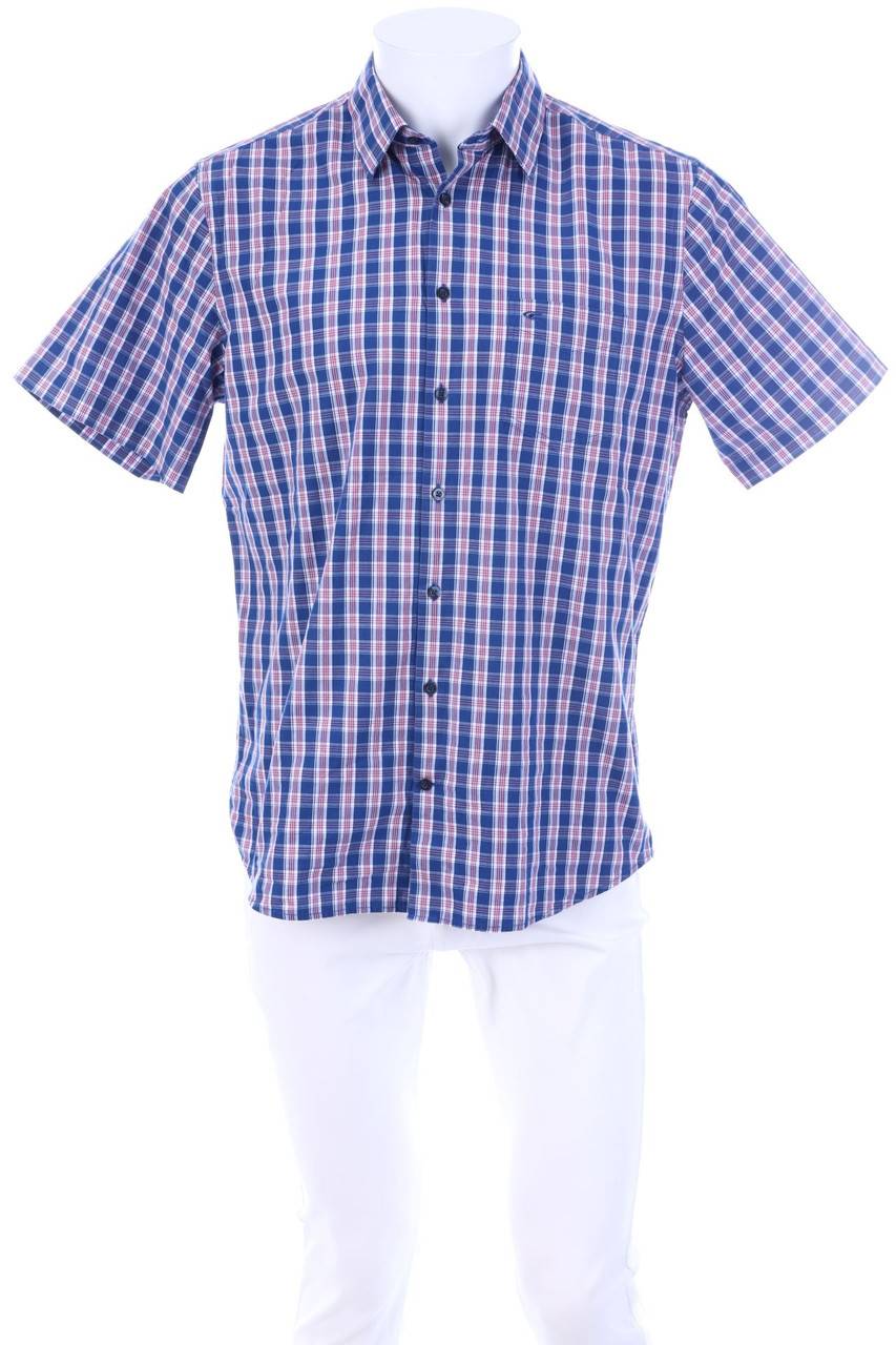 Carou COOL CODE Kurzarm-Hemd mit Karo-Muster