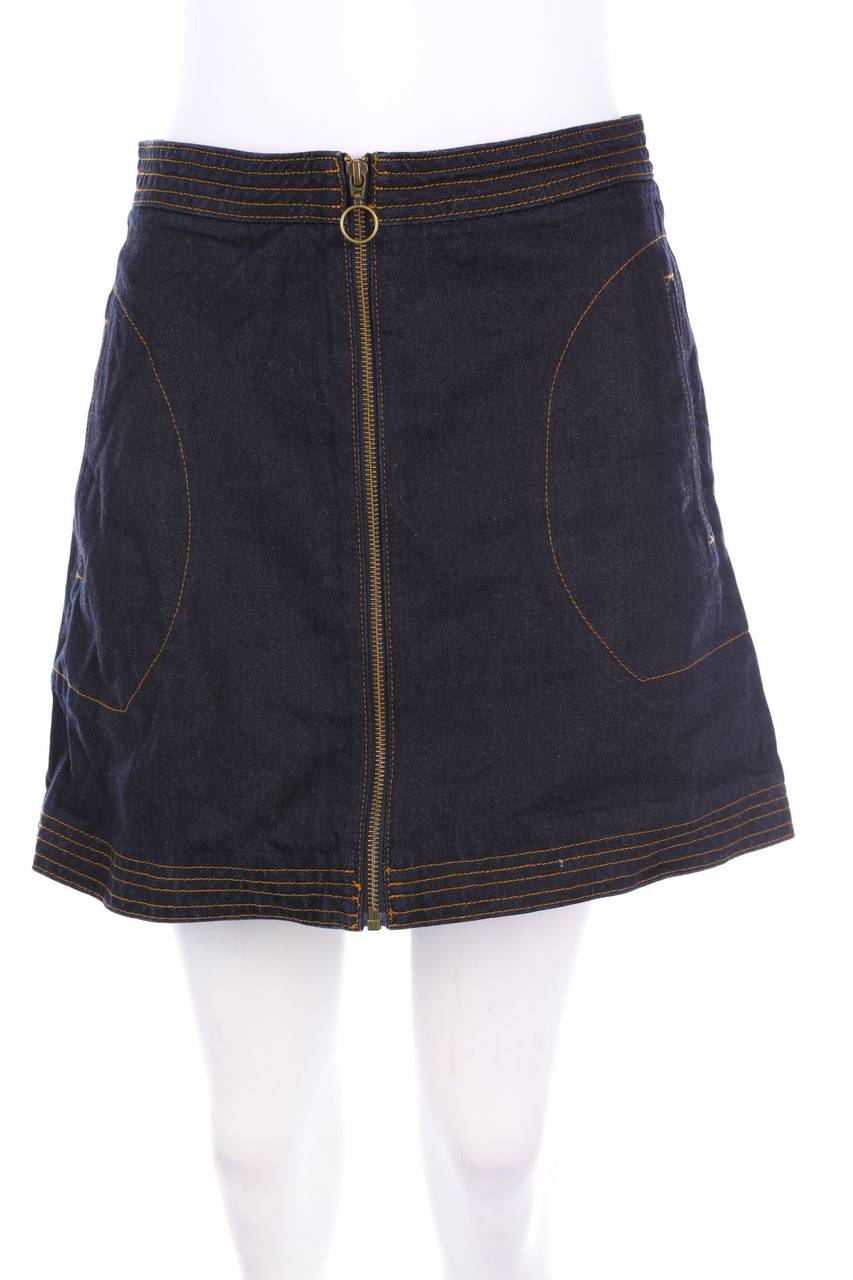 Carou COOPERATIVE Mini-Jeansrock mit Zipper