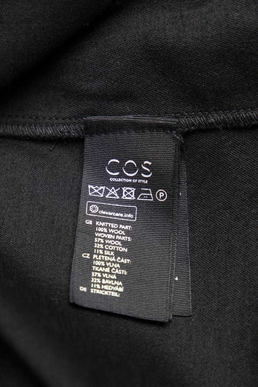 Carou COS Oversize-Strickkleid Mit Seide