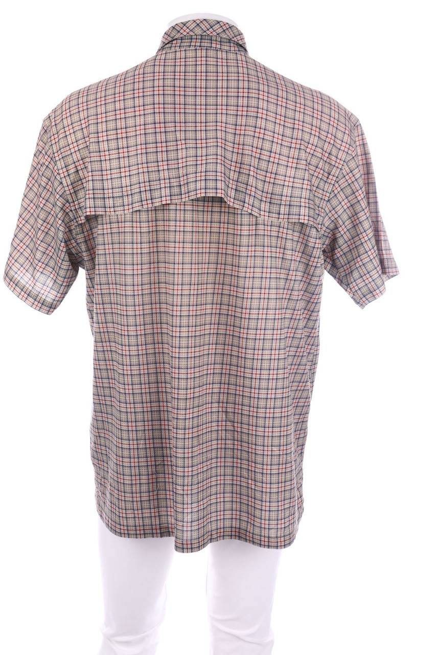 Carou Crane Vintage-Kurzarm-Hemd Mit Karo-Muster