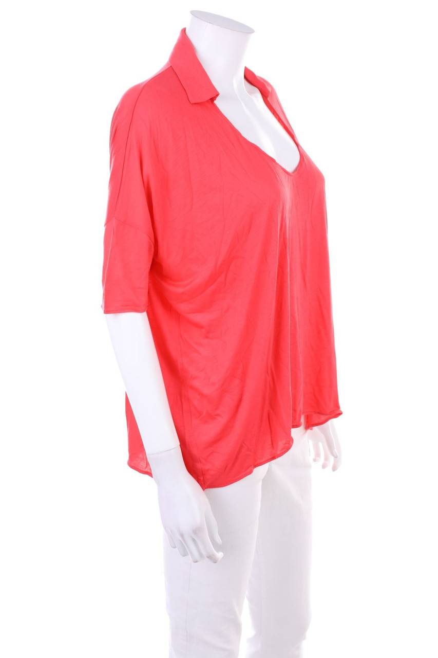 Carou Cruciani Kurzarm-Shirt Aus Viskose