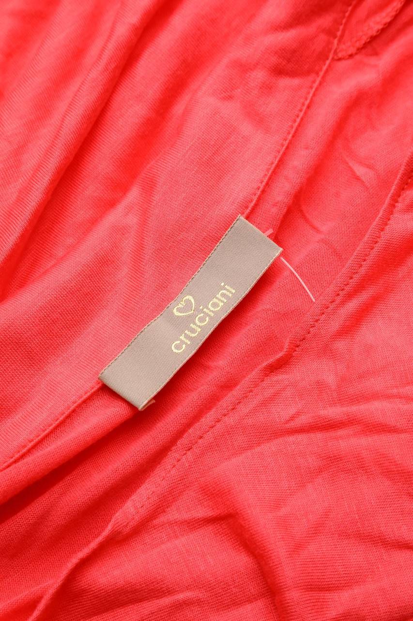 Carou Cruciani Kurzarm-Shirt Aus Viskose