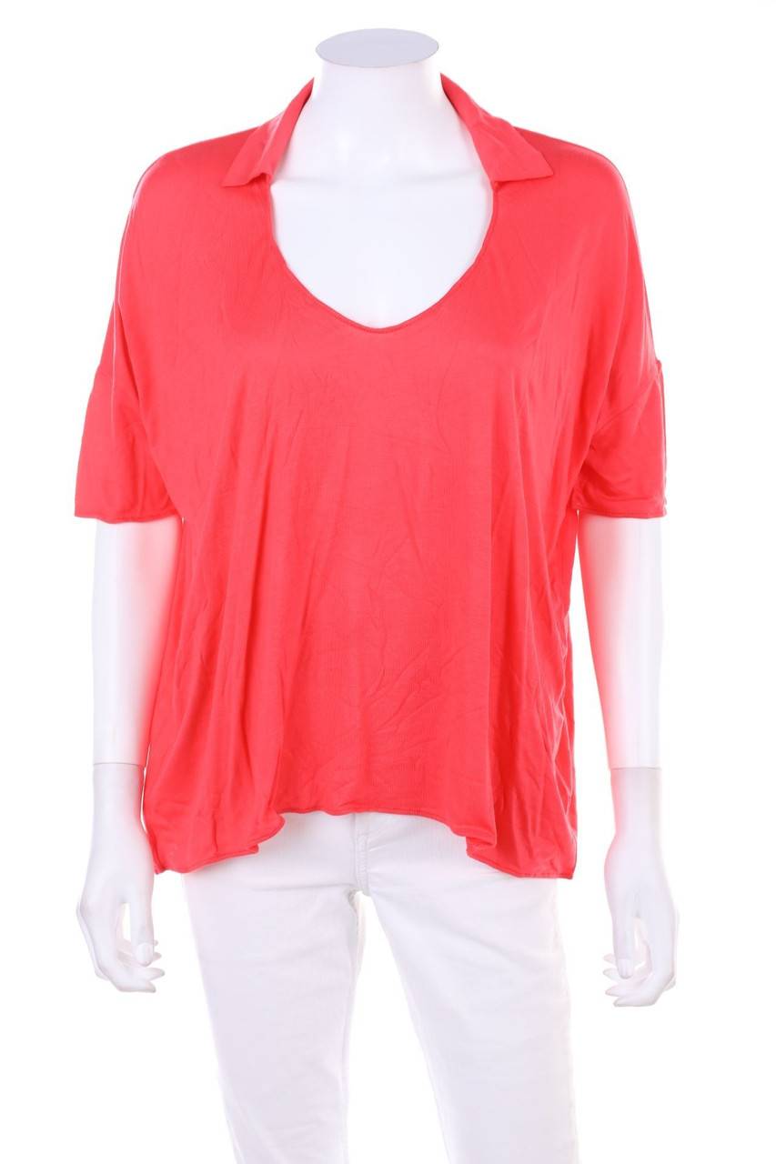 Carou Cruciani Kurzarm-Shirt aus Viskose