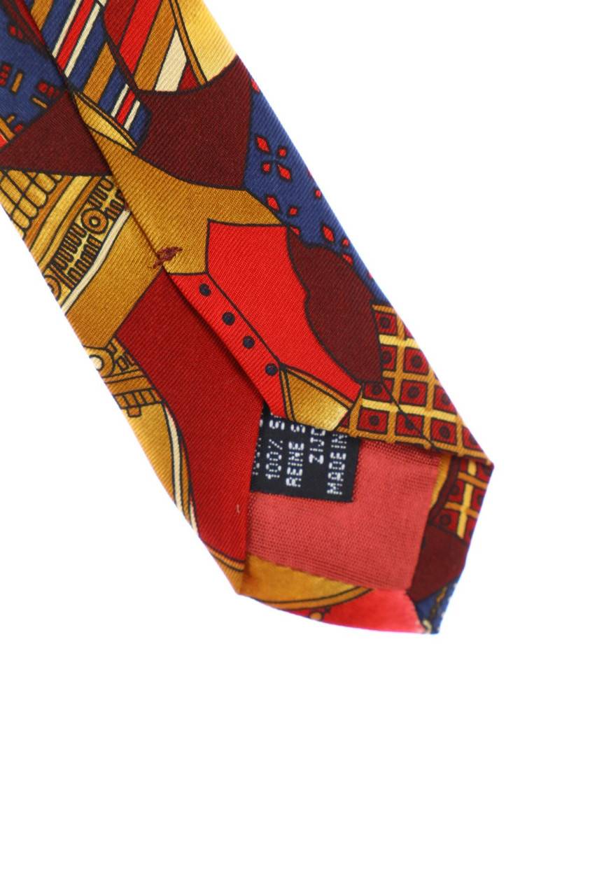 Carou D´ESTE Seiden-Krawatte Mit Print