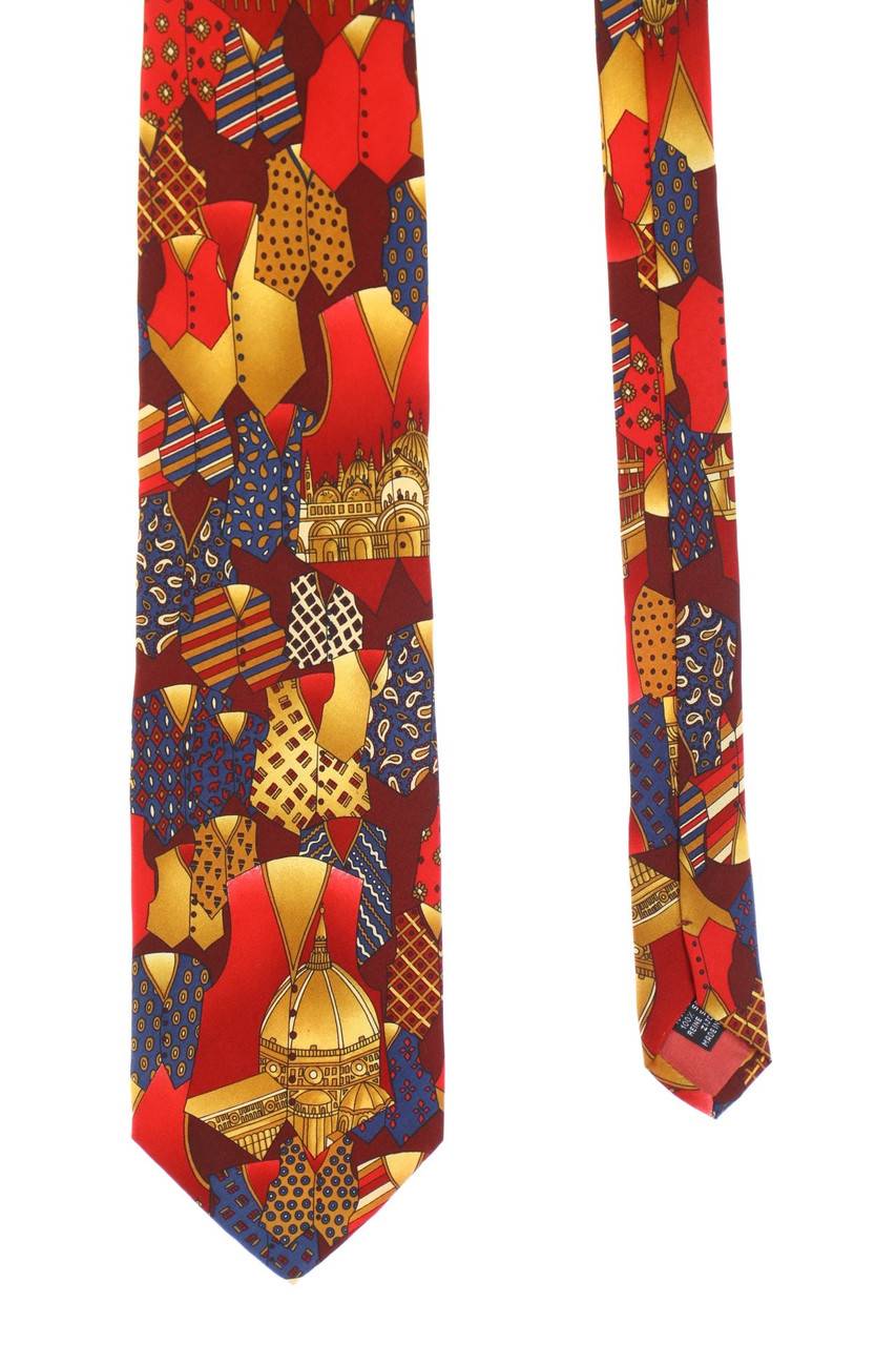 Carou D´ESTE Seiden-Krawatte mit Print
