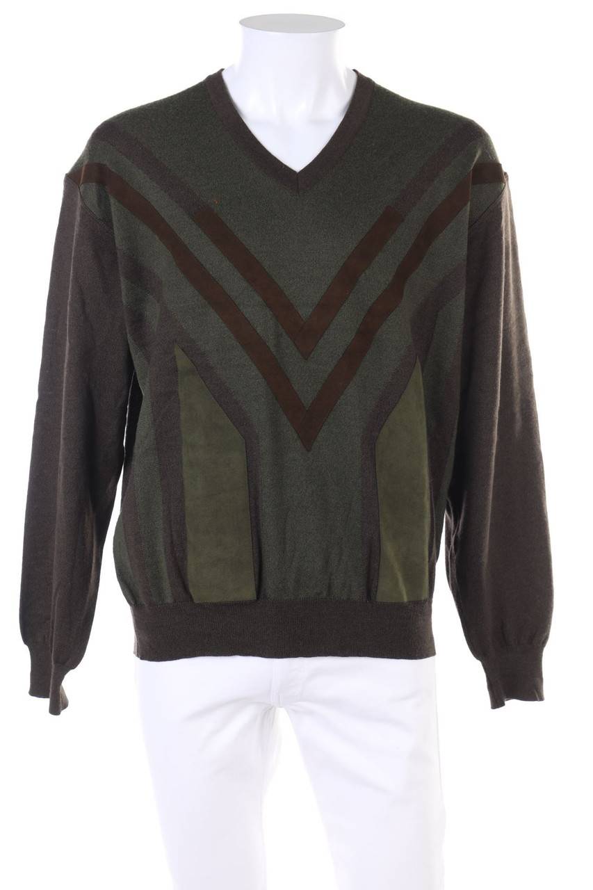 Carou DALMINE Schurwoll-Pullover mit V-Neck