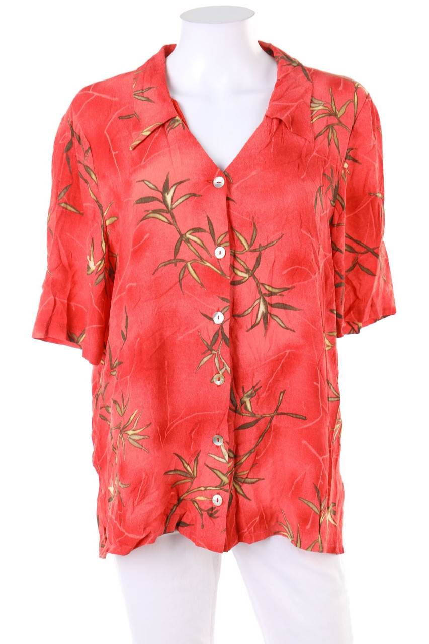 Carou DAY to DAY Kurzarm-Bluse mit Print