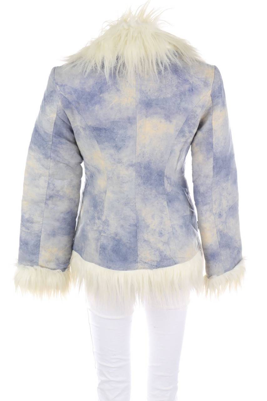 Carou Decollate Y2K-Jacke Mit Fake Fur-Besatz