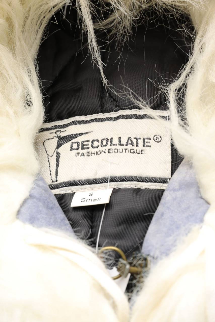 Carou Decollate Y2K-Jacke Mit Fake Fur-Besatz