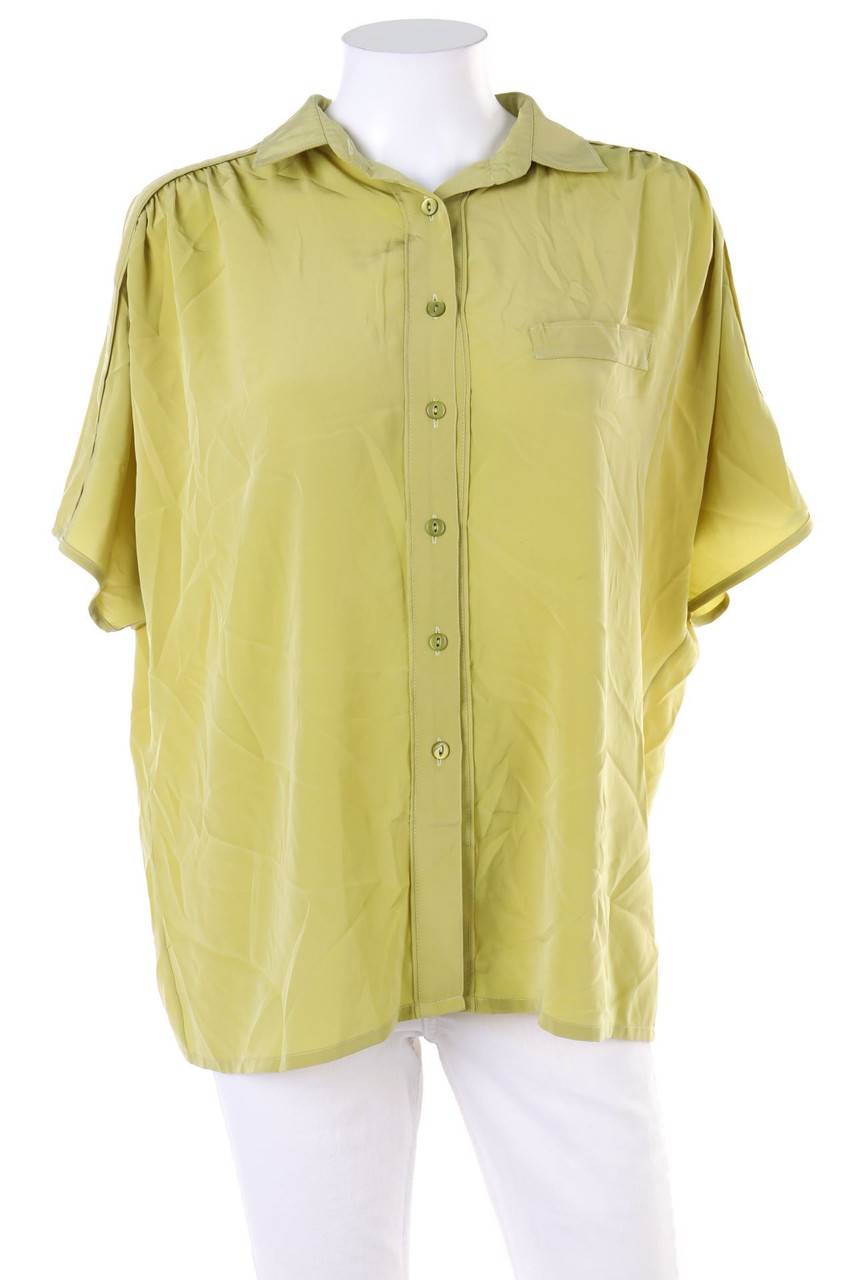 Carou del mod Vintage-Hemd-Bluse mit kurzem Ärmel