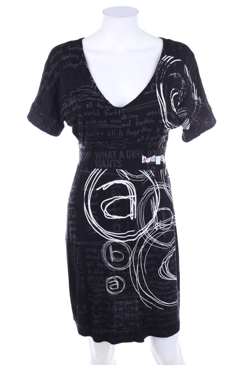 Carou Desigual Kleid mit Spitzen-Einsatz