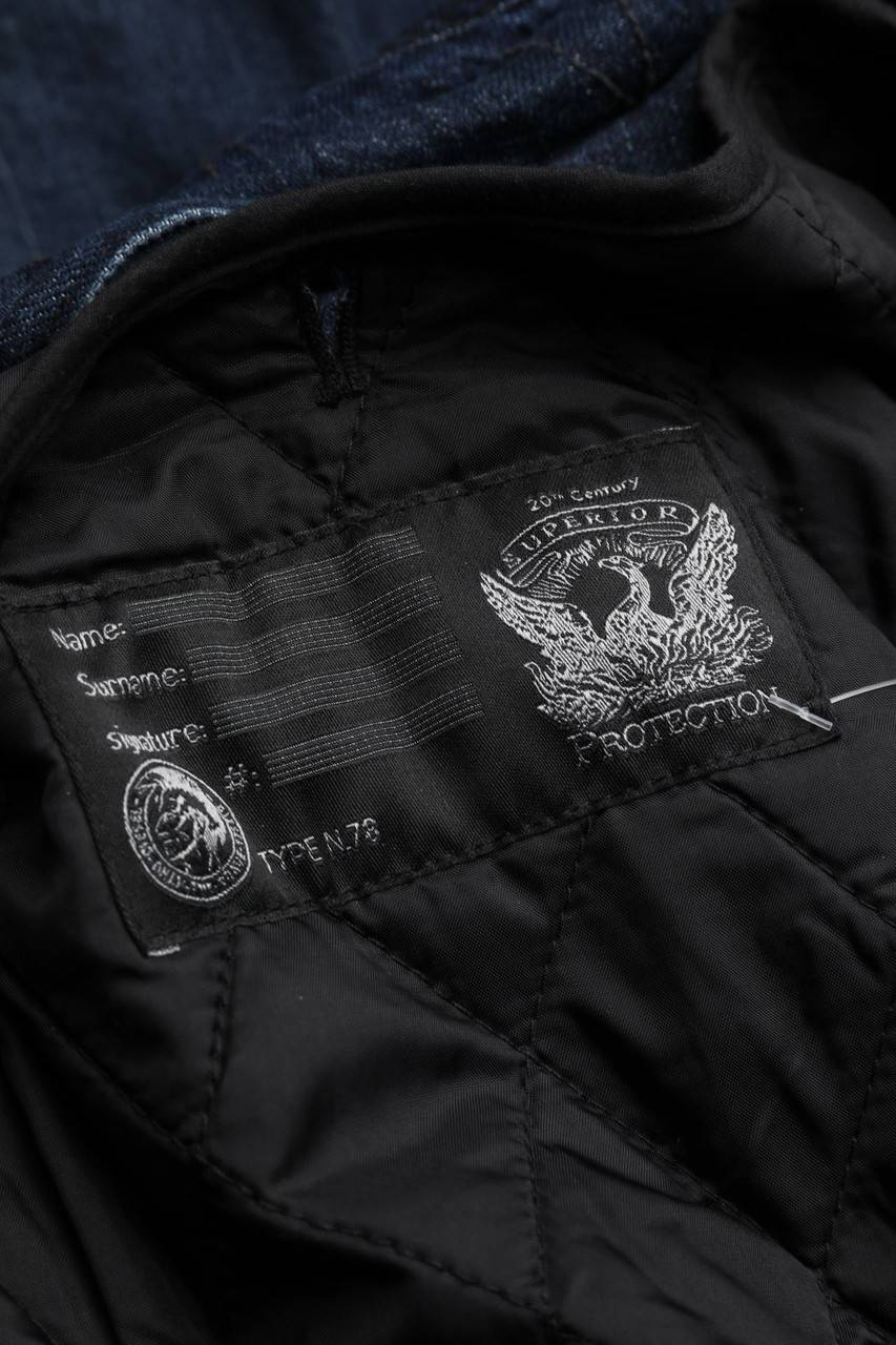 Carou DIESEL Jeans-Mantel Mit Fake Fur-Besatz