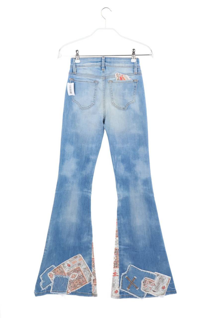 Carou DON´T CRY Flared Jeans Mit Ethno-Print